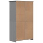 Armario BODO madera maciza de pino gris 99x53,5x173 cm en Armarios roperos | Comprar online en Foru.es