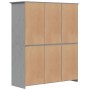 Armario BODO madera maciza de pino gris 146x53,5x173 cm en Armarios roperos | Comprar online en Foru.es