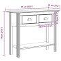 Mesa consola BODO madera maciza de pino blanco 91x35x74 cm en Mesas auxiliares | Comprar online en Foru.es