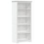 Librería BODO 5 estantes madera maciza pino blanco 82x40x173 cm en Librerías y estanterías | Comprar online en Foru.es