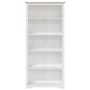 Librería BODO 5 estantes madera maciza pino blanco 82x40x173 cm en Librerías y estanterías | Comprar online en Foru.es