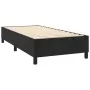 Box spring bed with black synthetic leather mattress 90x190 cm by vidaXL, Beds and slatted bases - Ref: Foro24-3137817, Price...