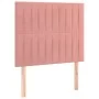 Box spring bed with pink velvet mattress 90x200 cm by vidaXL, Beds and slatted bases - Ref: Foro24-3137946, Price: 340,29 €, ...