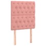 Cama box spring con colchón terciopelo rosa 80x200 cm de vidaXL, Camas y somieres - Ref: Foro24-3137994, Precio: 354,45 €, De...