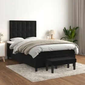 Boxspringbett mit schwarzer Samtmatratze 120x200 cm von vidaXL, Betten und Lattenroste - Ref: Foro24-3138075, Preis: 439,24 €...