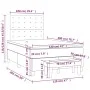 Box spring bed with black velvet mattress 120x200 cm by vidaXL, Beds and slatted bases - Ref: Foro24-3138075, Price: 439,24 €...