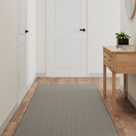 Alfombra de pasillo con aspecto de sisal plateada 80x150 cm en Alfombras | Comprar online en Foru.es