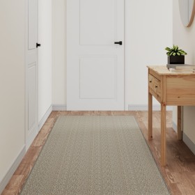 Alfombra de pasillo con aspecto de sisal plateada 80x300 cm en Alfombras | Comprar online en Foru.es