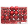 Juego de bolas de Navidad 111 pzas poliestireno rojo en Decoración Festiva y Estacional | Comprar online en Foru.es