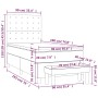 Cama box spring con colchón cuero sintético negro 90x190 cm de vidaXL, Camas y somieres - Ref: Foro24-3138057, Precio: 341,50...