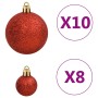 Juego de bolas Navidad 112 pzas poliestireno rojo/verde/dorado en Decoración Festiva y Estacional | Comprar online en Foru.es