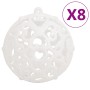 Juego de bolas de Navidad 111 pzas poliestireno blanco en Decoración Festiva y Estacional | Comprar online en Foru.es