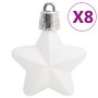 Juego de bolas de Navidad 111 pzas poliestireno blanco en Decoración Festiva y Estacional | Comprar online en Foru.es