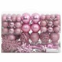 Juego de bolas de Navidad 111 pzas poliestireno rosa en Decoración Festiva y Estacional | Comprar online en Foru.es