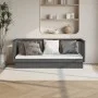 Sofá cama madera maciza de pino gris 75x190 cm de vidaXL, Camas y somieres - Ref: Foro24-821576, Precio: 140,82 €, Descuento: %