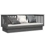 Sofá cama madera maciza de pino gris 75x190 cm de vidaXL, Camas y somieres - Ref: Foro24-821576, Precio: 140,82 €, Descuento: %