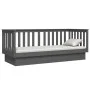 Sofá cama madera maciza de pino gris 75x190 cm de vidaXL, Camas y somieres - Ref: Foro24-821576, Precio: 140,82 €, Descuento: %