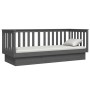 Sofá cama madera maciza de pino gris 75x190 cm de vidaXL, Camas y somieres - Ref: Foro24-821576, Precio: 140,82 €, Descuento: %