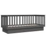 Sofá cama madera maciza de pino gris 75x190 cm de vidaXL, Camas y somieres - Ref: Foro24-821576, Precio: 140,82 €, Descuento: %