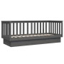 Sofá cama madera maciza de pino gris 75x190 cm de vidaXL, Camas y somieres - Ref: Foro24-821576, Precio: 140,82 €, Descuento: %