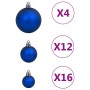 Juego de bolas de Navidad 111 pzas poliestireno azul en Decoración Festiva y Estacional | Comprar online en Foru.es