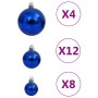 Juego de bolas de Navidad 111 pzas poliestireno azul en Decoración Festiva y Estacional | Comprar online en Foru.es