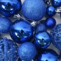 Juego de bolas de Navidad 111 pzas poliestireno azul en Decoración Festiva y Estacional | Comprar online en Foru.es