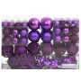 Juego de bolas de Navidad 111 pzas poliestireno morado en Decoración Festiva y Estacional | Comprar online en Foru.es