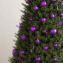 Juego de bolas de Navidad 111 pzas poliestireno morado en Decoración Festiva y Estacional | Comprar online en Foru.es