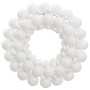 Corona de Navidad poliestireno blanca 45 cm en Decoración Festiva y Estacional | Comprar online en Foru.es