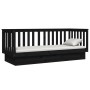 Sofá cama madera maciza de pino negro 75x190 cm de vidaXL, Camas y somieres - Ref: Foro24-821578, Precio: 140,82 €, Descuento: %