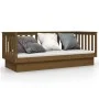 Sofá cama de madera maciza de pino marrón miel 75x190 cm de vidaXL, Camas y somieres - Ref: Foro24-821577, Precio: 154,92 €, ...