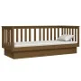 Sofá cama de madera maciza de pino marrón miel 75x190 cm de vidaXL, Camas y somieres - Ref: Foro24-821577, Precio: 154,92 €, ...