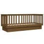 Sofá cama de madera maciza de pino marrón miel 75x190 cm de vidaXL, Camas y somieres - Ref: Foro24-821577, Precio: 154,92 €, ...