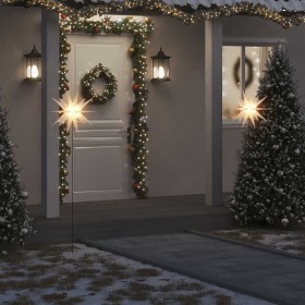Lámpara de Navidad LED y estaca de tierra plegable blanca 57 cm en Decoración Festiva y Estacional | Comprar online en Foru.es