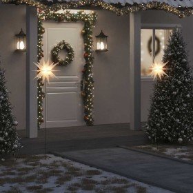 Lámpara de Navidad LED y estaca de tierra plegable blanca 57 cm en Decoración Festiva y Estacional | Comprar online en Foru.es