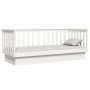Sofá cama madera maciza de pino blanco 75x190 cm de vidaXL, Camas y somieres - Ref: Foro24-821575, Precio: 161,26 €, Descuent...