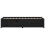 Sofá cama de madera maciza de pino negro 75x190 cm de vidaXL, Camas y somieres - Ref: Foro24-821603, Precio: 195,94 €, Descue...