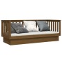 Sofá cama de madera maciza de pino marrón miel 90x190 cm de vidaXL, Camas y somieres - Ref: Foro24-821582, Precio: 147,66 €, ...