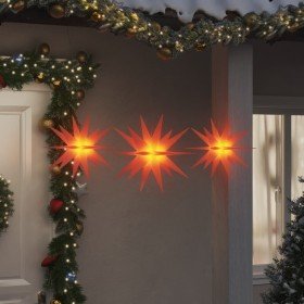 Lámparas de Navidad LED plegables 3 unidades rojo en Decoración Festiva y Estacional | Comprar online en Foru.es