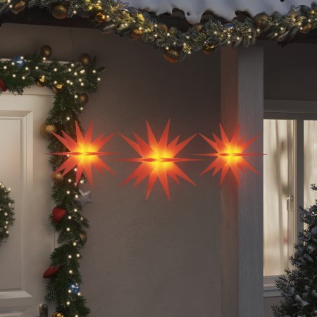 Lámparas de Navidad LED plegables 3 unidades rojo en Decoración Festiva y Estacional | Comprar online en Foru.es