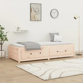 Schlafsofa aus massivem Kiefernholz, 75 x 190 cm von vidaXL, Betten und Lattenroste - Ref: Foro24-821599, Preis: 141,46 €, Ra...
