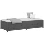 Sofá cama madera maciza de pino gris 90x200 cm de vidaXL, Camas y somieres - Ref: Foro24-821591, Precio: 210,66 €, Descuento: %