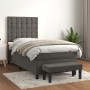 Cama box spring con colchón terciopelo gris oscuro 80x200 cm de vidaXL, Camas y somieres - Ref: Foro24-3138050, Precio: 365,1...