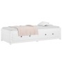 Sofá cama madera maciza de pino blanco 90x200 cm de vidaXL, Camas y somieres - Ref: Foro24-821590, Precio: 248,11 €, Descuent...