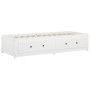 Sofá cama madera maciza de pino blanco 90x200 cm de vidaXL, Camas y somieres - Ref: Foro24-821590, Precio: 248,11 €, Descuent...