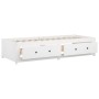 Sofá cama madera maciza de pino blanco 90x200 cm de vidaXL, Camas y somieres - Ref: Foro24-821590, Precio: 248,11 €, Descuent...