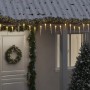 Luz de carámbano navideña (100 LED, blanco cálido, 10 m, acrílico, PVC) en Decoración Festiva y Estacional | Comprar online en F