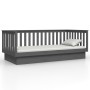 Sofá cama de madera maciza de pino gris 100x200 cm de vidaXL, Camas y somieres - Ref: Foro24-821571, Precio: 159,96 €, Descue...