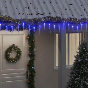 Luces carámbano Navidad 200 LED azul acrílico PVC 20 m en Decoración Festiva y Estacional | Comprar online en Foru.es